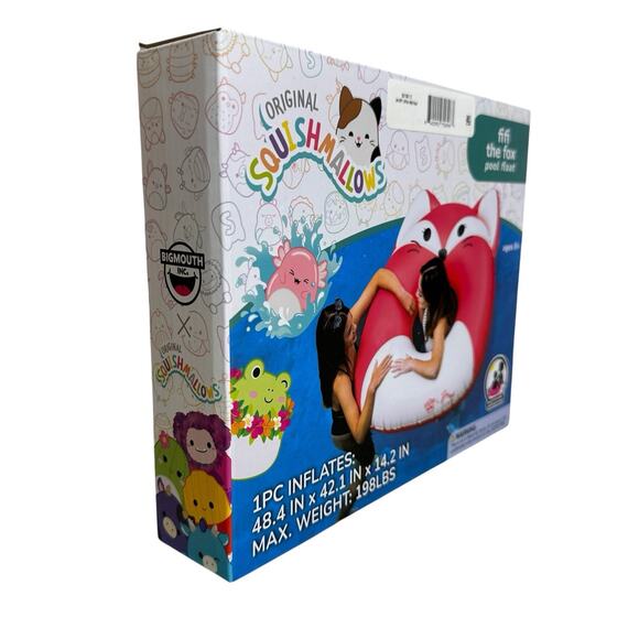 BigMouth Squishmallows Fifi the Fox Inflatable Pool Float New - Picture 2 of 5